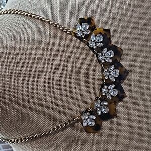 Vintage J.Crew Faux Tourtise and Rhinestones